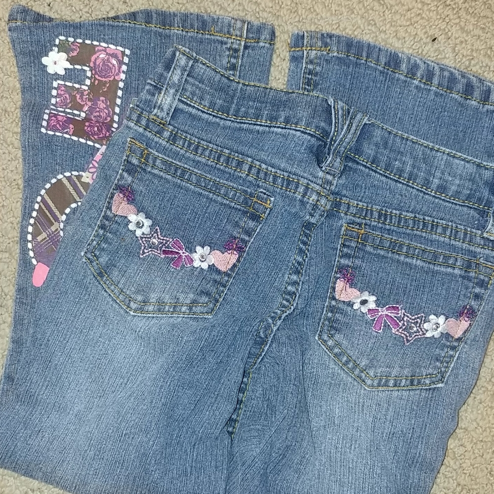 Girls Squeeze Jeans size 5 - Picture 2 of 2